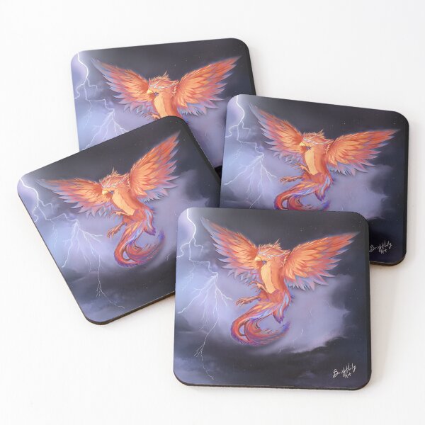 Item preview, Legendary phoenix bird wall art signed designed and sold by JaceandMarshi.