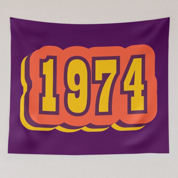 Item preview, 1974 Retro Typography, Vintage Birth Year Style designed and sold by ArtNoveltee.
