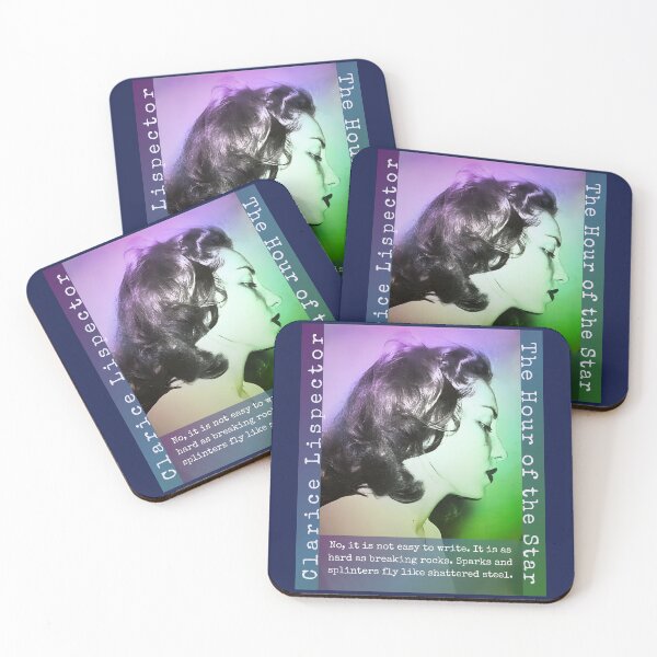 Item preview, Clarice Lispector quote: No, it is not easy to write. It is as hard as breaking rocks. Sparks and splinters fly like shattered steel. designed and sold by artbleed.