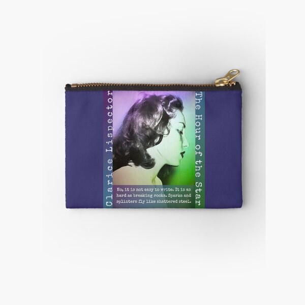 Item preview, Clarice Lispector quote: No, it is not easy to write. It is as hard as breaking rocks. Sparks and splinters fly like shattered steel. designed and sold by artbleed.