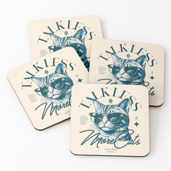 Item preview, Less Talk More Cats designed and sold by Horizon Cartoon.