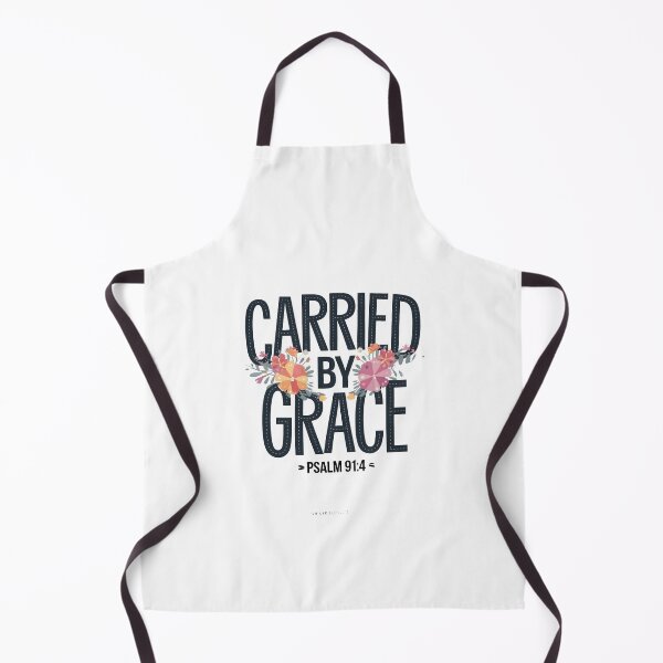 Item preview, Carried by Grace - Psalm 91:4 Christian Quote with Floral Design designed and sold by Heal-Heart-Soul.