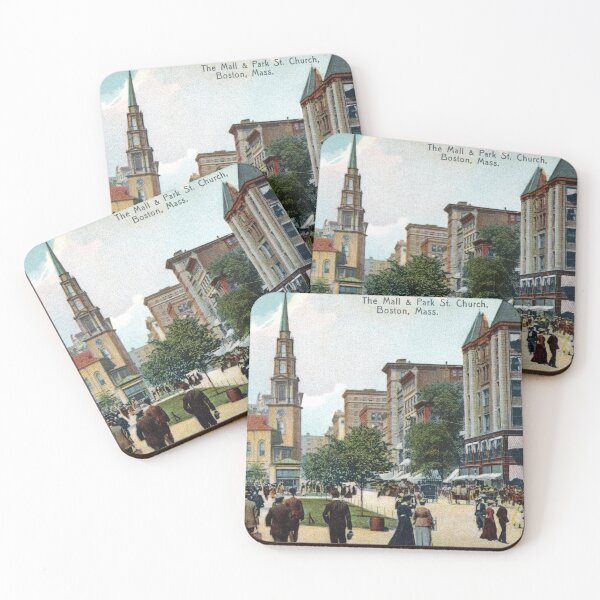 Item preview, 1905 The Mall and Park Street Church Boston designed and sold by historicimage.