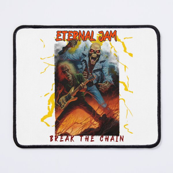 Item preview, Eternal Jam – Break the Chains | Skeleton Rocker 80s Rocker Design designed and sold by Pansies1.