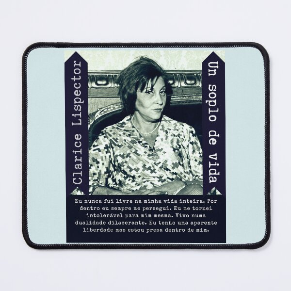 Item preview, Clarice Lispector quote:Eu nunca fui livre na minha vida inteira. Por dentro eu sempre me persegui. Eu me tornei intolerável para mim mesma.  designed and sold by artbleed.