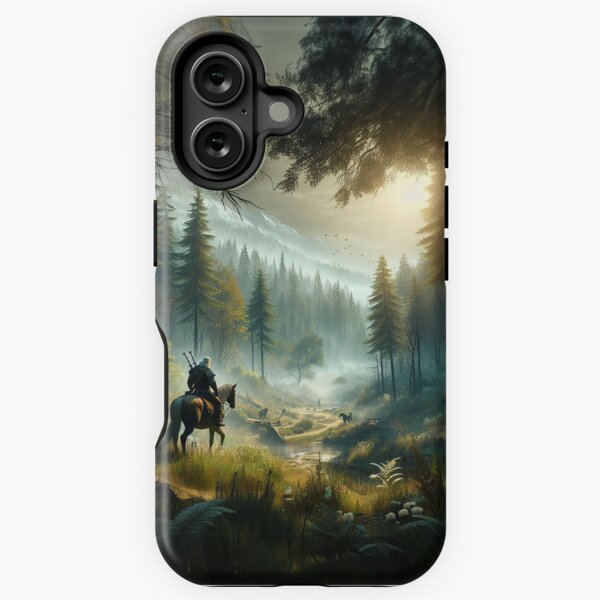 Vista previa del artículo con la obra «Paisaje de arboleda inspirado en The Witcher», diseñado y vendido por JamesDesignsIt.