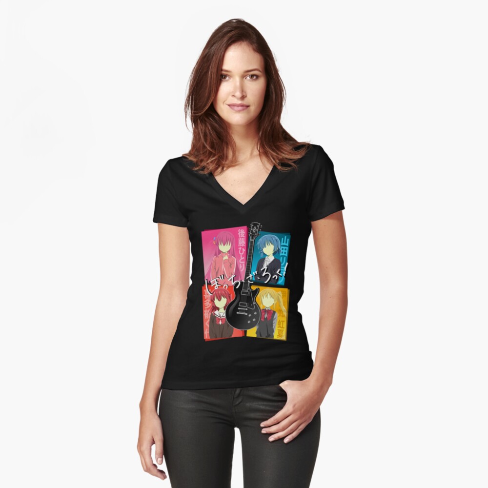 Aperçu de l'œuvre T-shirt moulant col V créée et vendue par ChrisDalida.