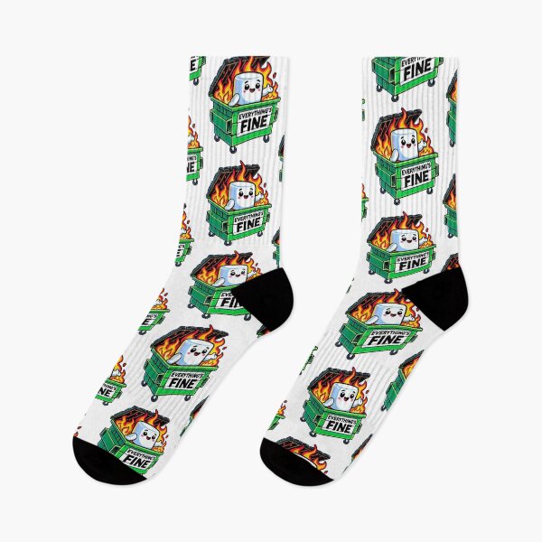 Item preview, funny dumpster fire everythings fine marshmallow  designed and sold by headpossum.