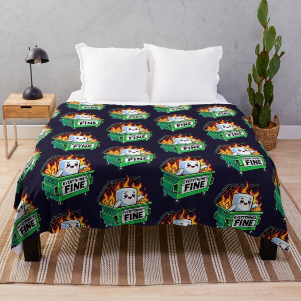 Item preview, funny dumpster fire everythings fine marshmallow designed and sold by headpossum.