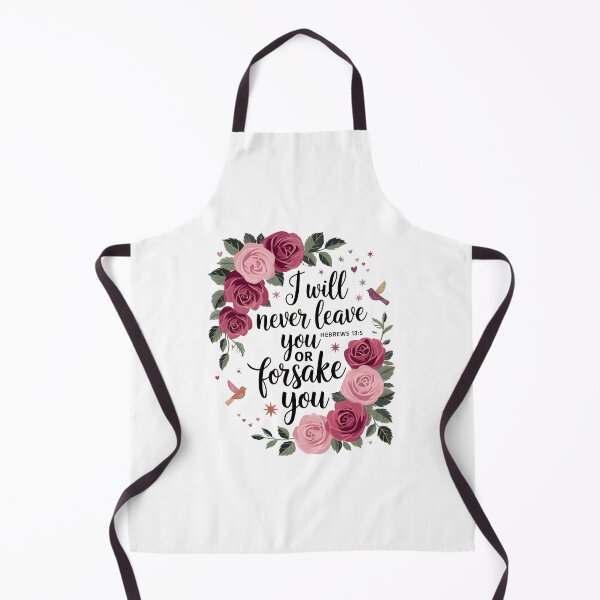 Item preview, I Will Never Leave You Nor Forsake You" - Hebrews 13:5, Rose and Birds Design designed and sold by Heal-Heart-Soul.
