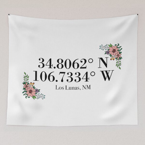 Item preview, Los Lunas, NM Coordinates designed and sold by mynameisliana.