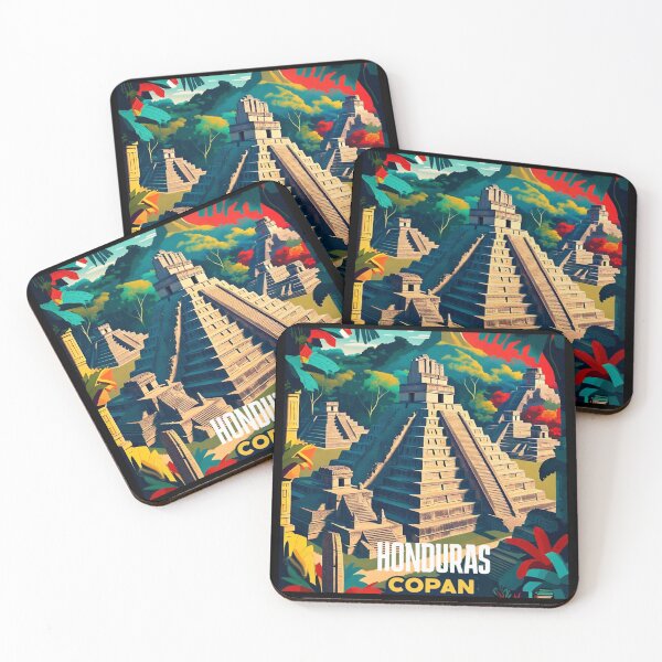 Item preview, Wall  Art Honduras | Copan Travel Vintage Poster designed and sold by kestrada2906.