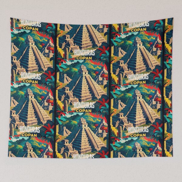 Item preview, Wall  Art Honduras | Copan Travel Vintage Poster designed and sold by kestrada2906.