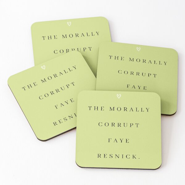 Item preview, The Morally Corrupt Faye Resnick Quote Print designed and sold by Femme Pastel Collective.