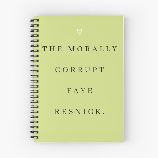 Item preview, The Morally Corrupt Faye Resnick Quote Print designed and sold by Femme Pastel Collective.