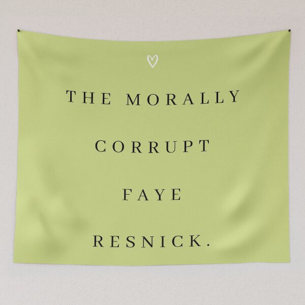 Item preview, The Morally Corrupt Faye Resnick Quote Print designed and sold by Femme Pastel Collective.