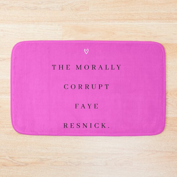 Item preview, The Morally Corrupt Faye Resnick Quote Print designed and sold by Femme Pastel Collective.