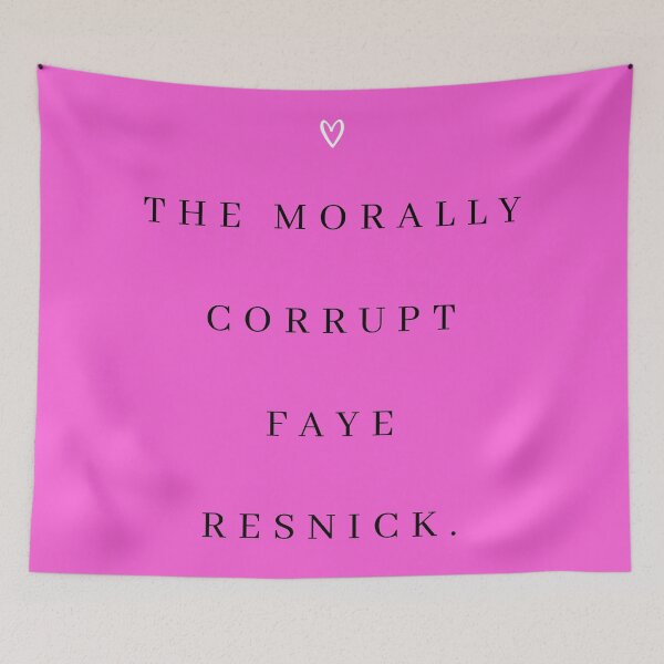 Item preview, The Morally Corrupt Faye Resnick Quote Print designed and sold by Femme Pastel Collective.
