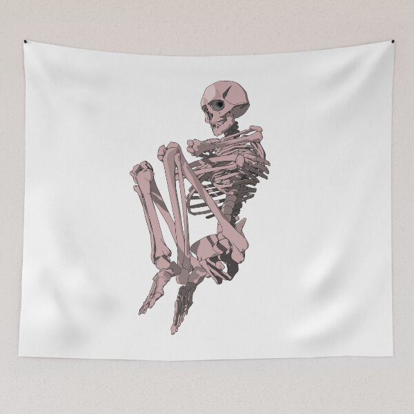 Item preview, Skeleton curled up designed and sold by m-yoga-store.