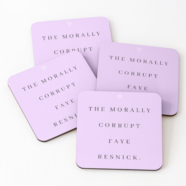 Item preview, The Morally Corrupt Faye Resnick Quote Print designed and sold by Femme Pastel Collective.