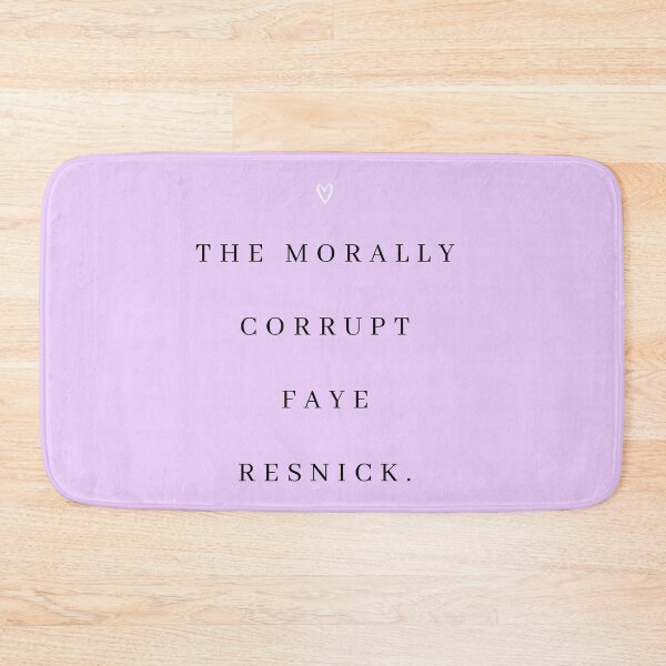 Item preview, The Morally Corrupt Faye Resnick Quote Print designed and sold by Femme Pastel Collective.