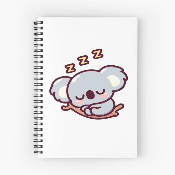Item preview, Cute koala in kawaii chibi style sleeping on a branch designed and sold by AdrianMDesigns.