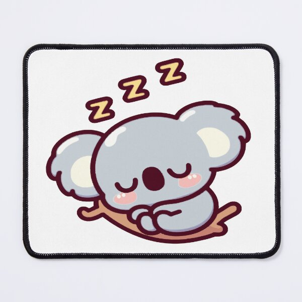 Item preview, Cute koala in kawaii chibi style sleeping on a branch designed and sold by AdrianMDesigns.