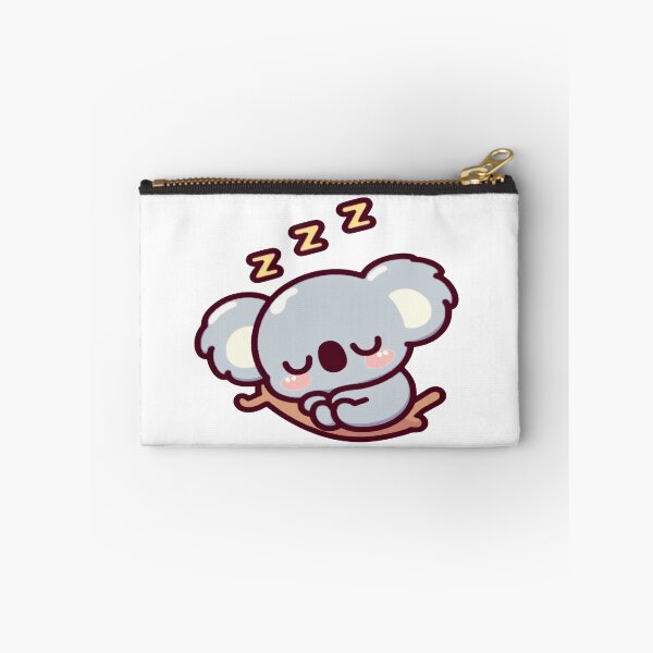 Item preview, Cute koala in kawaii chibi style sleeping on a branch designed and sold by AdrianMDesigns.