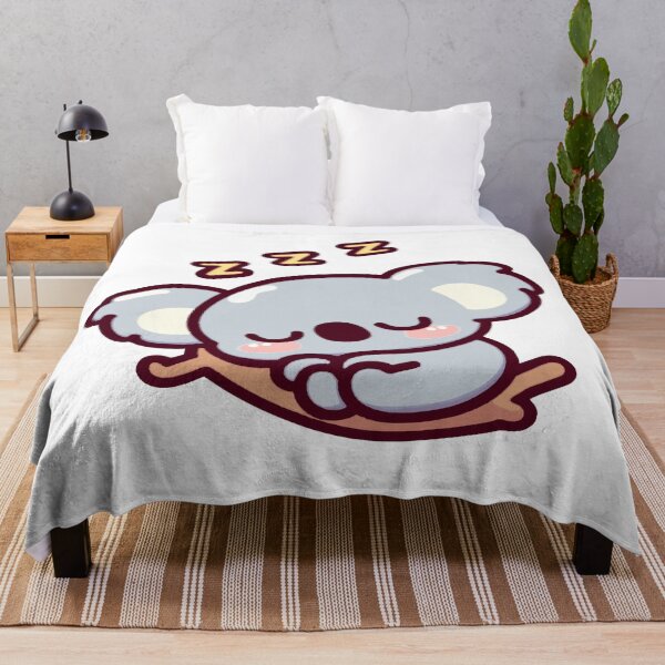 Item preview, Cute koala in kawaii chibi style sleeping on a branch designed and sold by AdrianMDesigns.