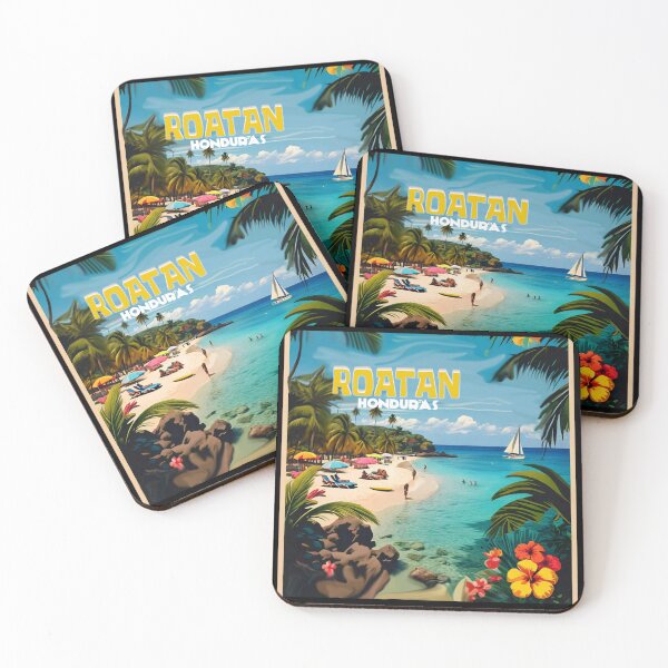 Item preview, Wall  Art Honduras | Roatan Travel Vintage Poster designed and sold by kestrada2906.