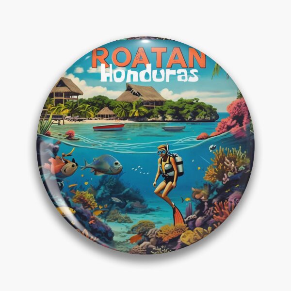 Item preview, Wall  Art Honduras | Roatan Travel Vintage Poster designed and sold by kestrada2906.