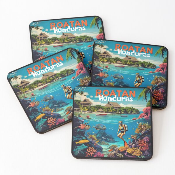Item preview, Wall  Art Honduras | Roatan Travel Vintage Poster designed and sold by kestrada2906.