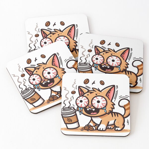 Item preview, Caffeinated Cat designed and sold by DronzaX.