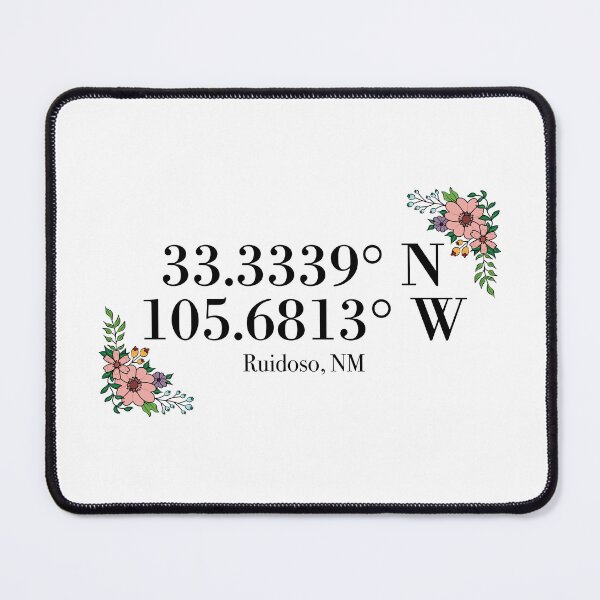 Item preview, Ruidoso, NM Coordinates designed and sold by mynameisliana.