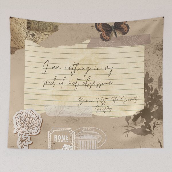 Item preview, The Secret History, I am nothing in my soul if not obsessive designed and sold by aliteraryday.