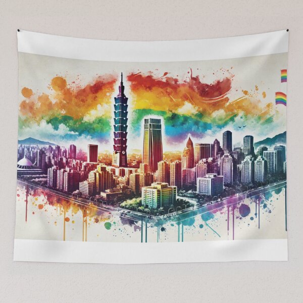 Item preview, Taipei Skyline LGBTQ Pride designed and sold by Places On Earth.