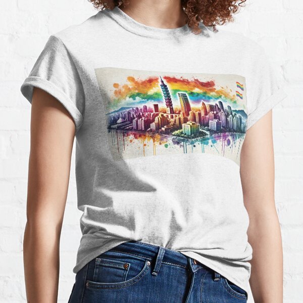 Item preview, Taipei Skyline LGBTQ Pride designed and sold by placesonearth.