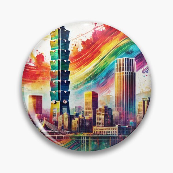 Item preview, Taipei Skyline Pride Rainbow City designed and sold by Places On Earth.