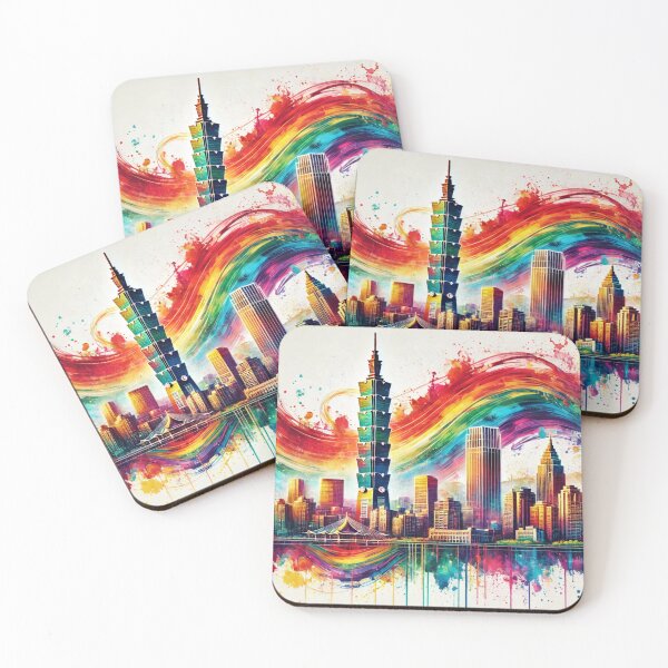 Item preview, Taipei Skyline Pride Rainbow City designed and sold by Places On Earth.