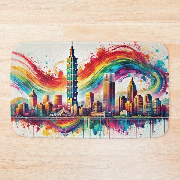 Item preview, Taipei Skyline Pride Rainbow City designed and sold by Places On Earth.