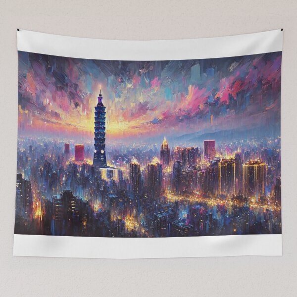 Item preview, Taipei Artsy Skyline designed and sold by Places On Earth.