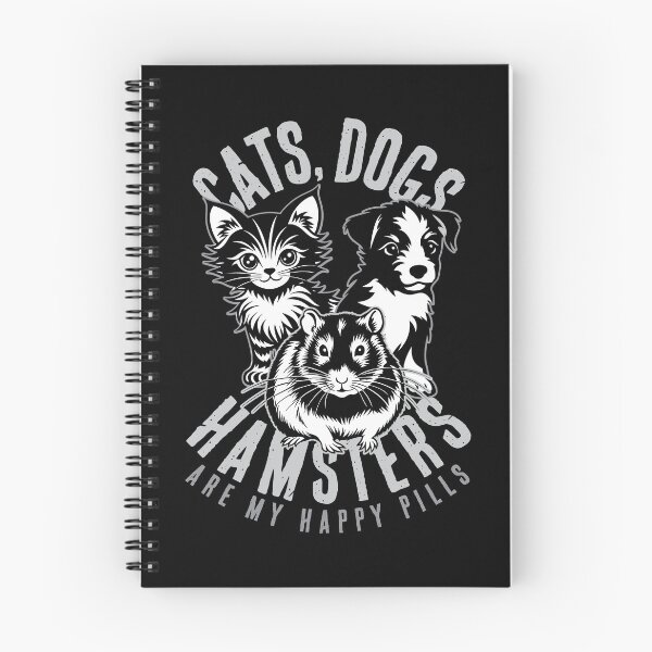 Item preview, CATS DOGS AND HAMSTERS HAPPY PILLS PETS LOVE designed and sold by Madjack Tees Kiwi SuperStore.