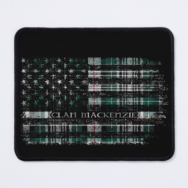 Item preview, Clan MacKenzie Scottish tartan US flag kilt Scotland 2 designed and sold by Clan1093.