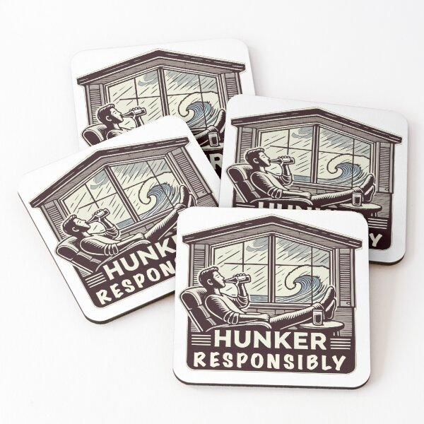 Item preview, Funny Hunker Responsibly Hurricane designed and sold by FacePewbz.