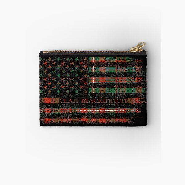 Item preview, Clan Mackinnon Scottish tartan US flag kilt Scotland 2 designed and sold by Clan1093.