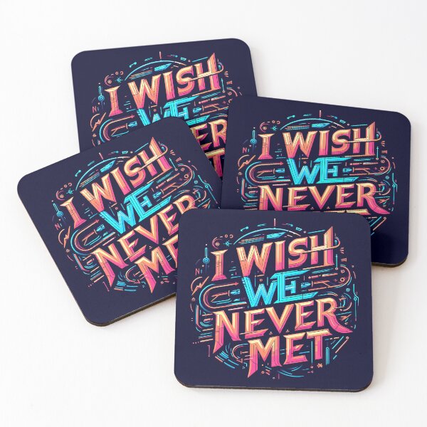 Item preview, I wish we never met, typography designed and sold by maxmaj.