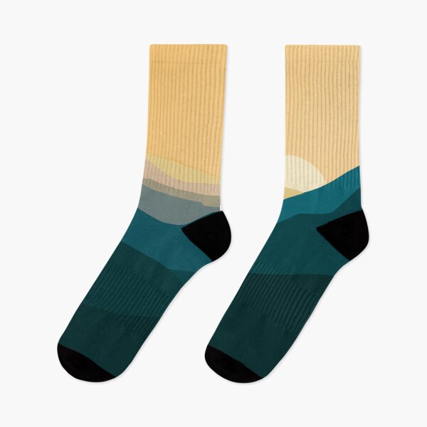 Item preview, Sunset Over Rolling Hills - Minimalist Landscape designed and sold by mozizy.