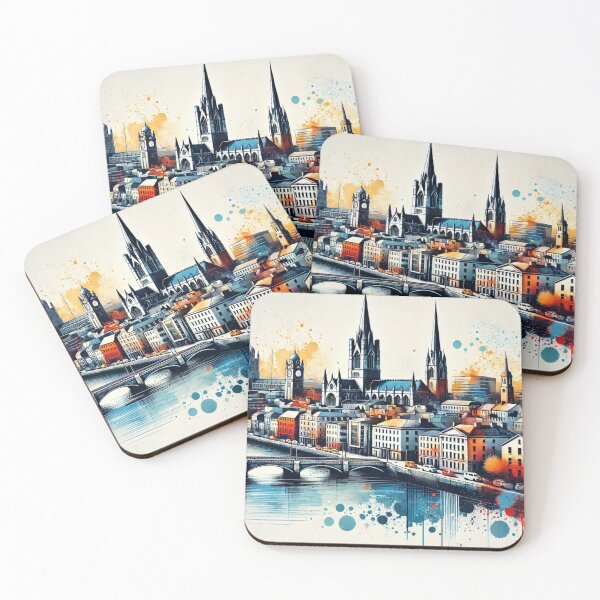 Item preview, Cork City Skyline designed and sold by Places On Earth.