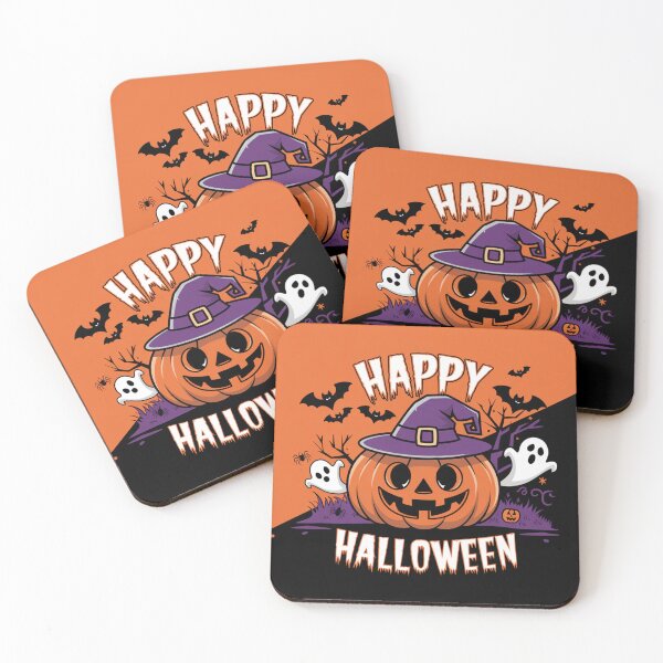 Item preview,  Cute Ghost,bat and carving pumpkin  halloween brafdesign designed and sold by Brafdesign.