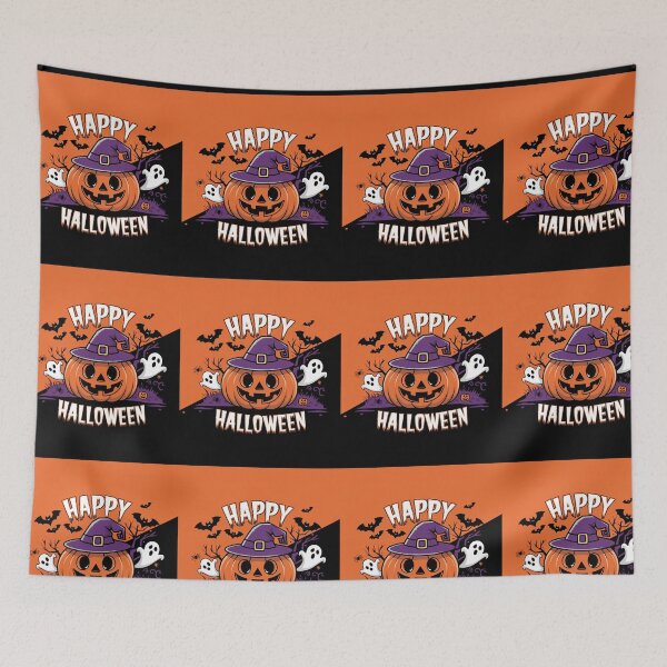 Item preview,  Cute Ghost,bat and carving pumpkin  halloween brafdesign designed and sold by Brafdesign.